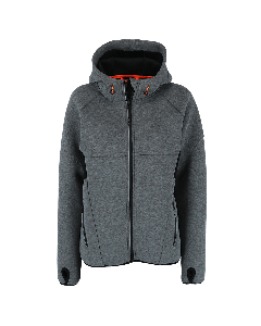 Feldspar Hooded Jacket-7073393012625-Grey melange