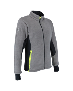Albite Fleece Jacket-7073393013257-Grey melange