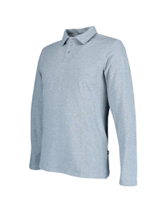 Kaolin Pique langarmet-Grey melange-XXS